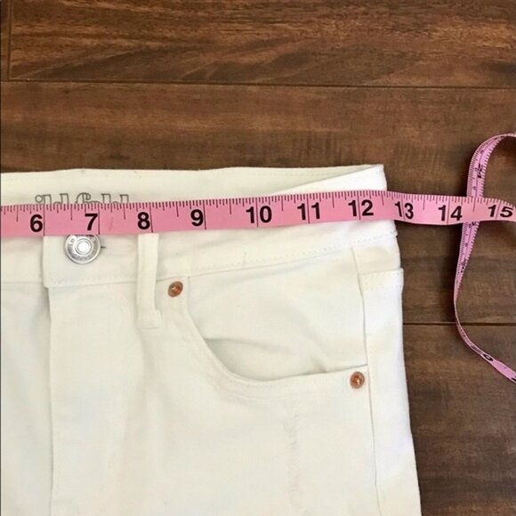 Wild Fable Women's White Distressed Stretchy Skinny Jeans Size 00. Teens, Summer - Picture 8 of 10